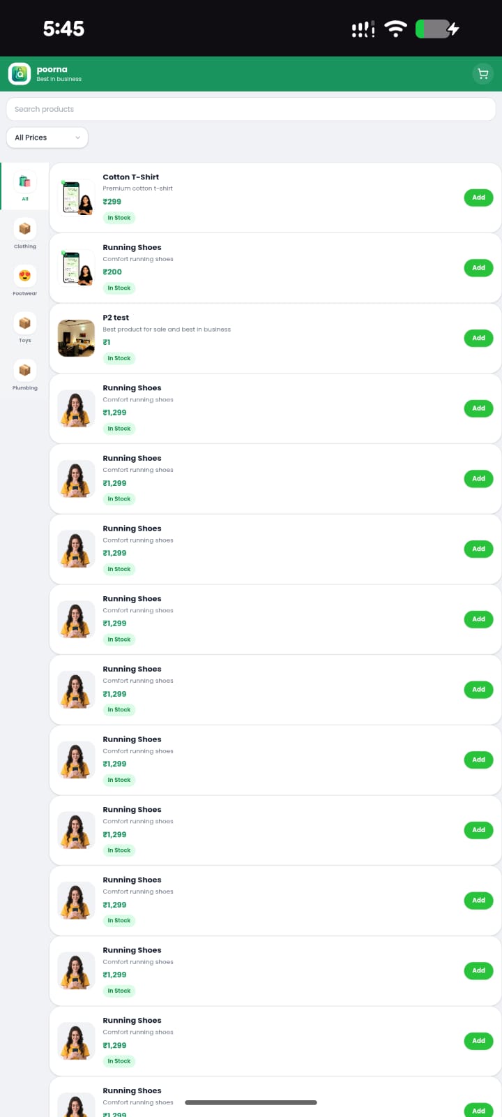 Qartlo mobile dashboard preview